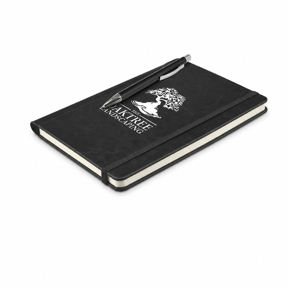 Verfeinerte Notizbücher mit Stift (A5)
