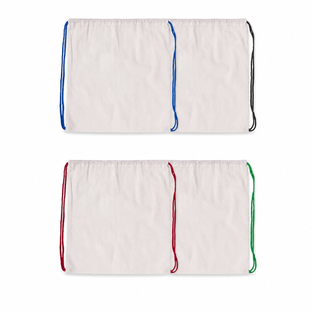 Individueller Turnbeutel aus naturbelassener Baumwolle 120g/m²