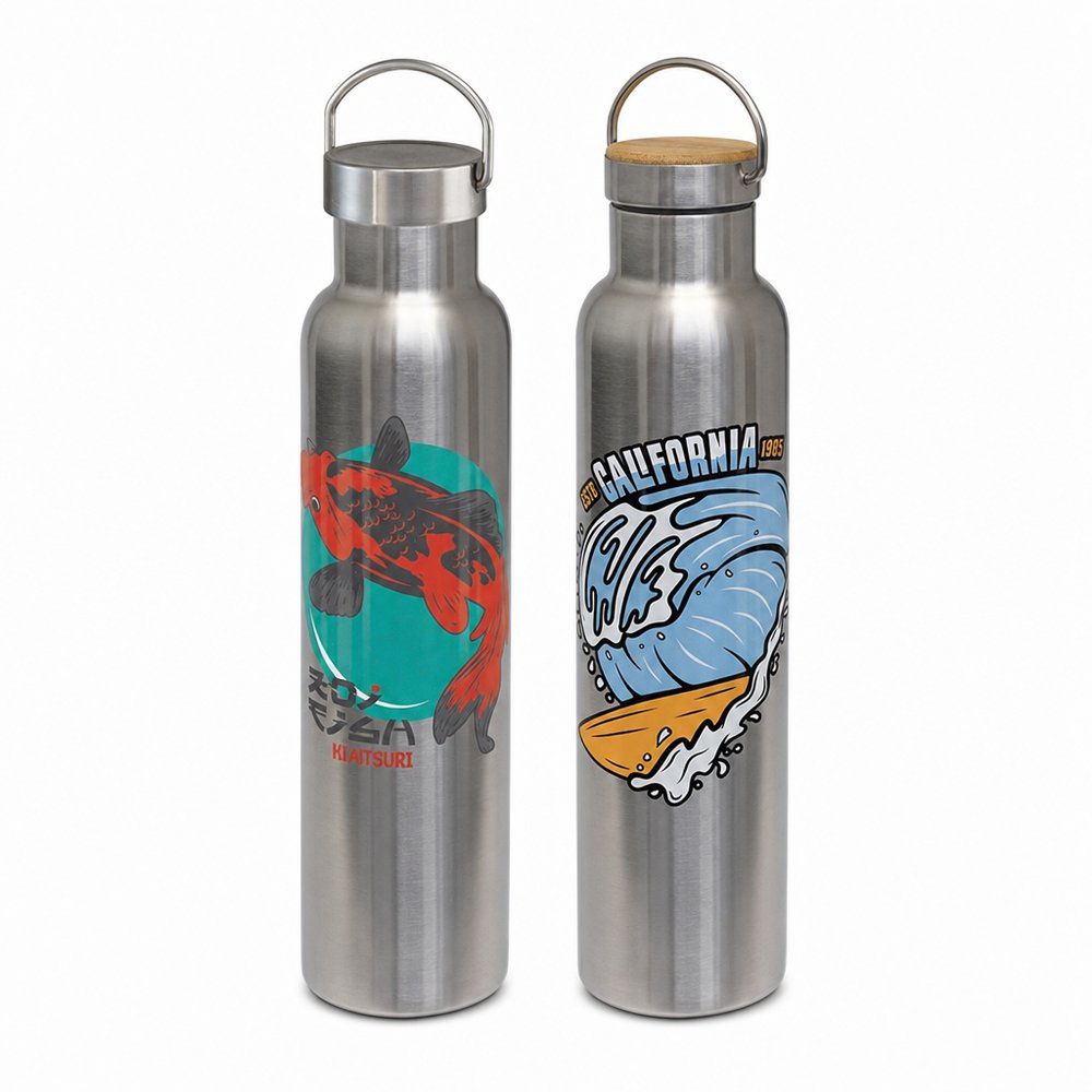 Jala Stainless Bamboo Thermo Drink Trinkflaschen 650ml