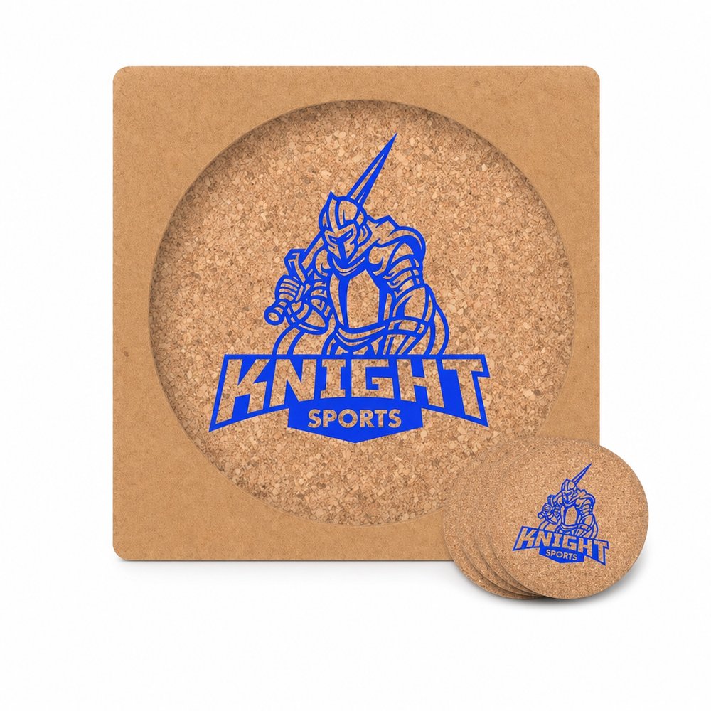 Cork Coaster Sets - Rund (4 Stück)