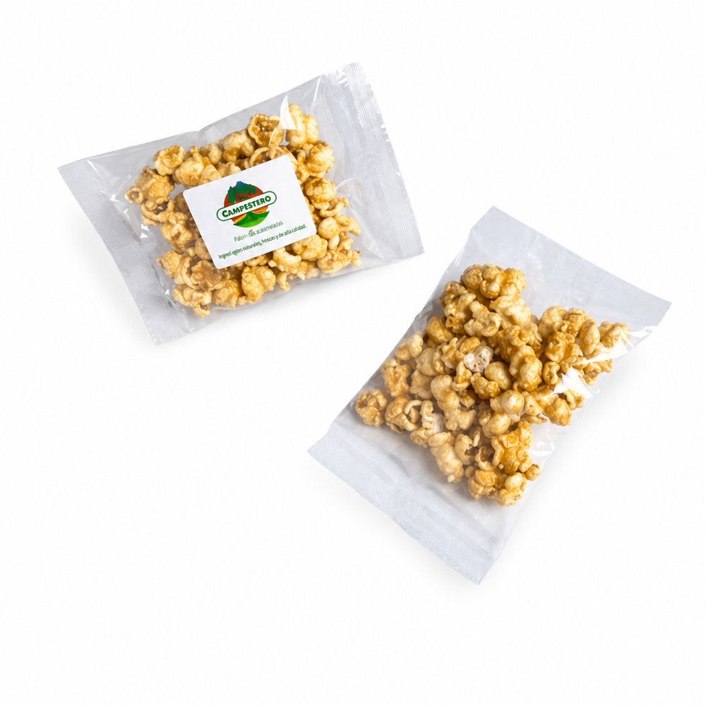 Branded Caramel Popcorn Bags 30g — Custom Printed