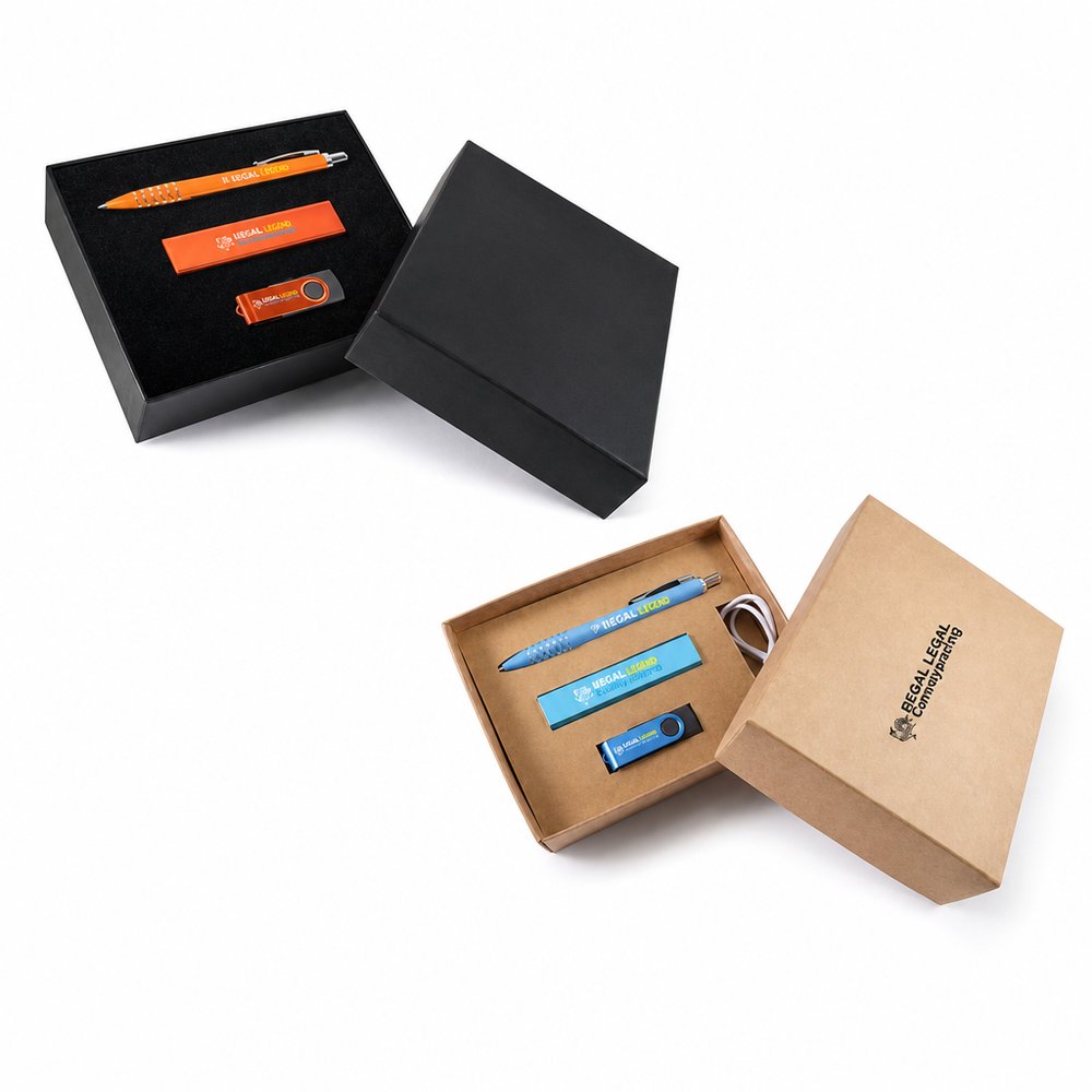 Executive Tech Trio Powerbank & USB-Geschenkbox