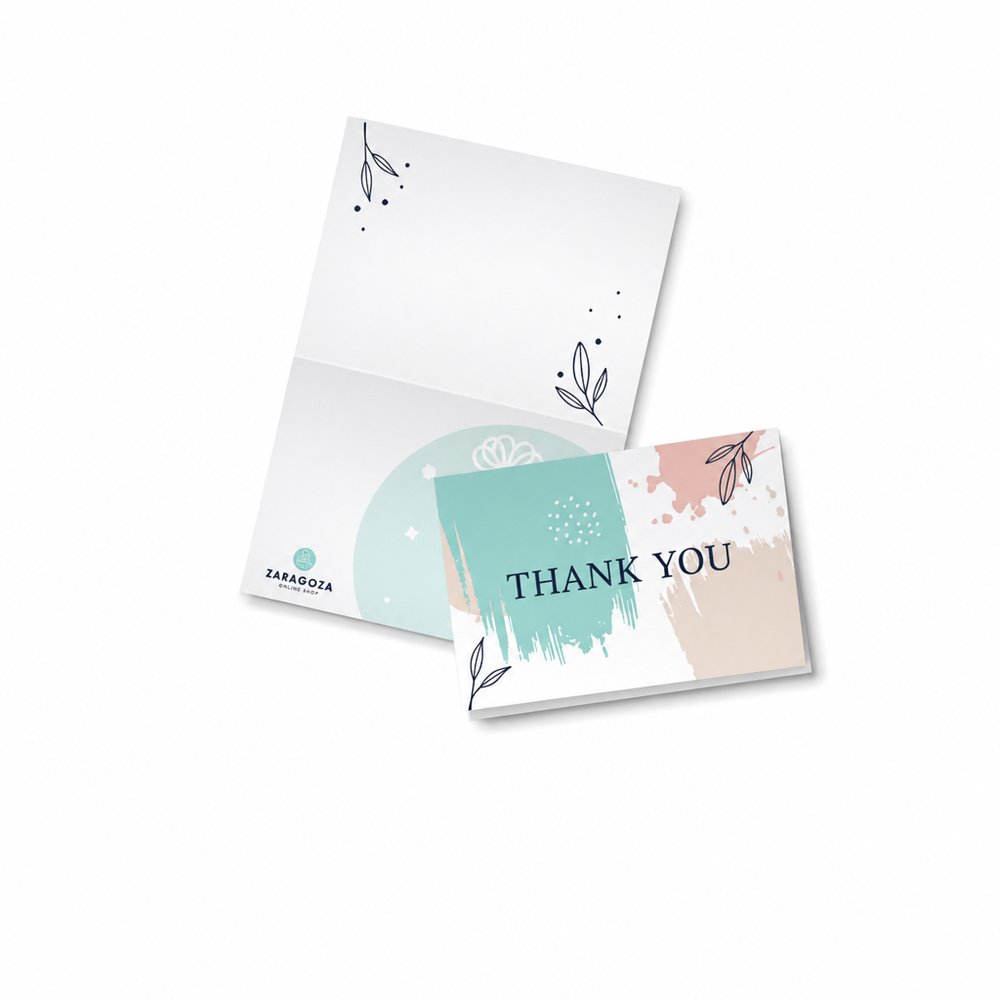 A7 Folding Gift Cards, Custom Printed Full Colour