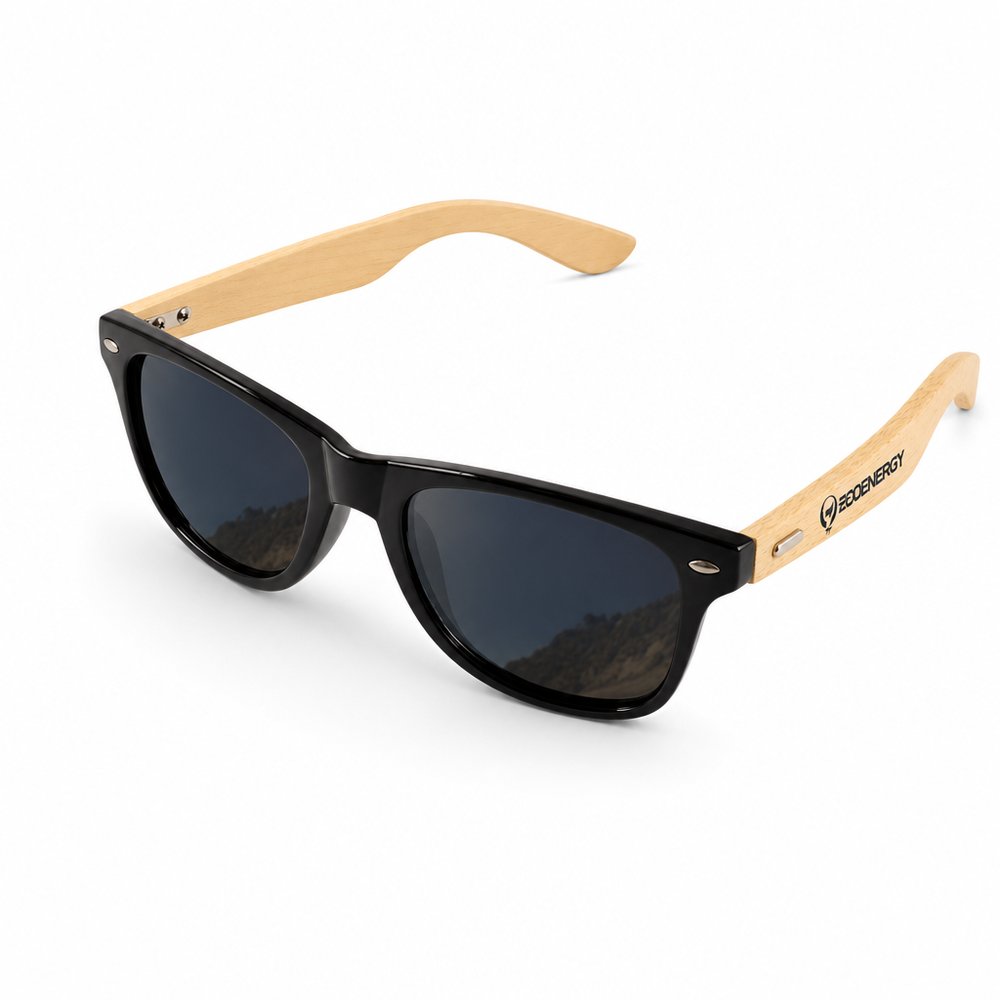 Polycarbonate Sunglasses With Bamboo Arms