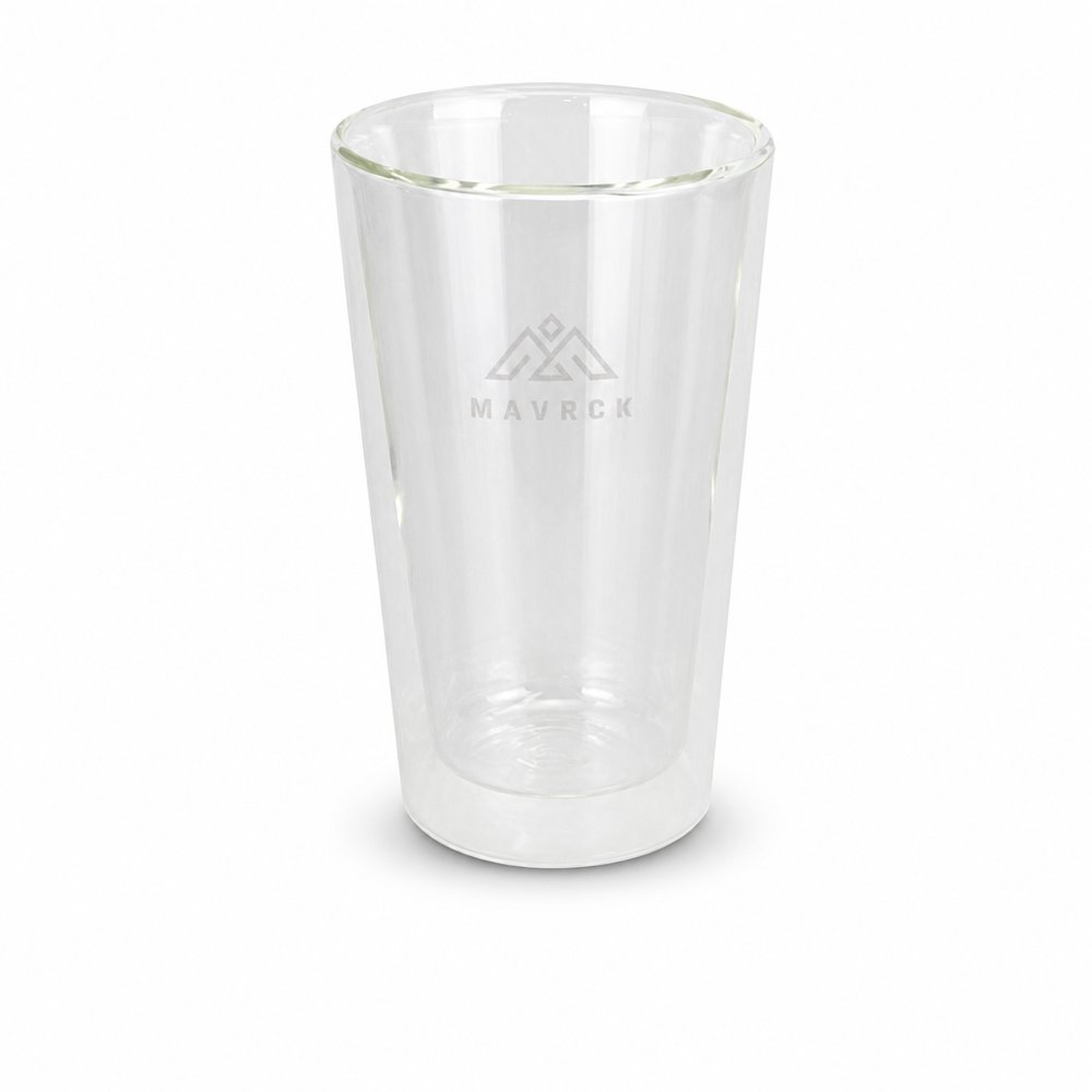 400ml Doppelwandige Glasbecher