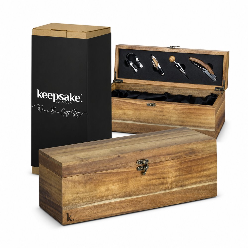 Andenken-Weinkiste-Geschenkset