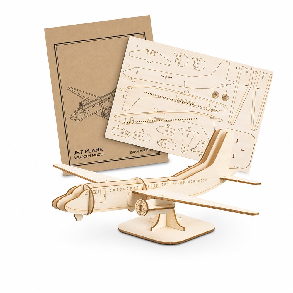 BRANDCRAFT Holzmodell-Jetflugzeug