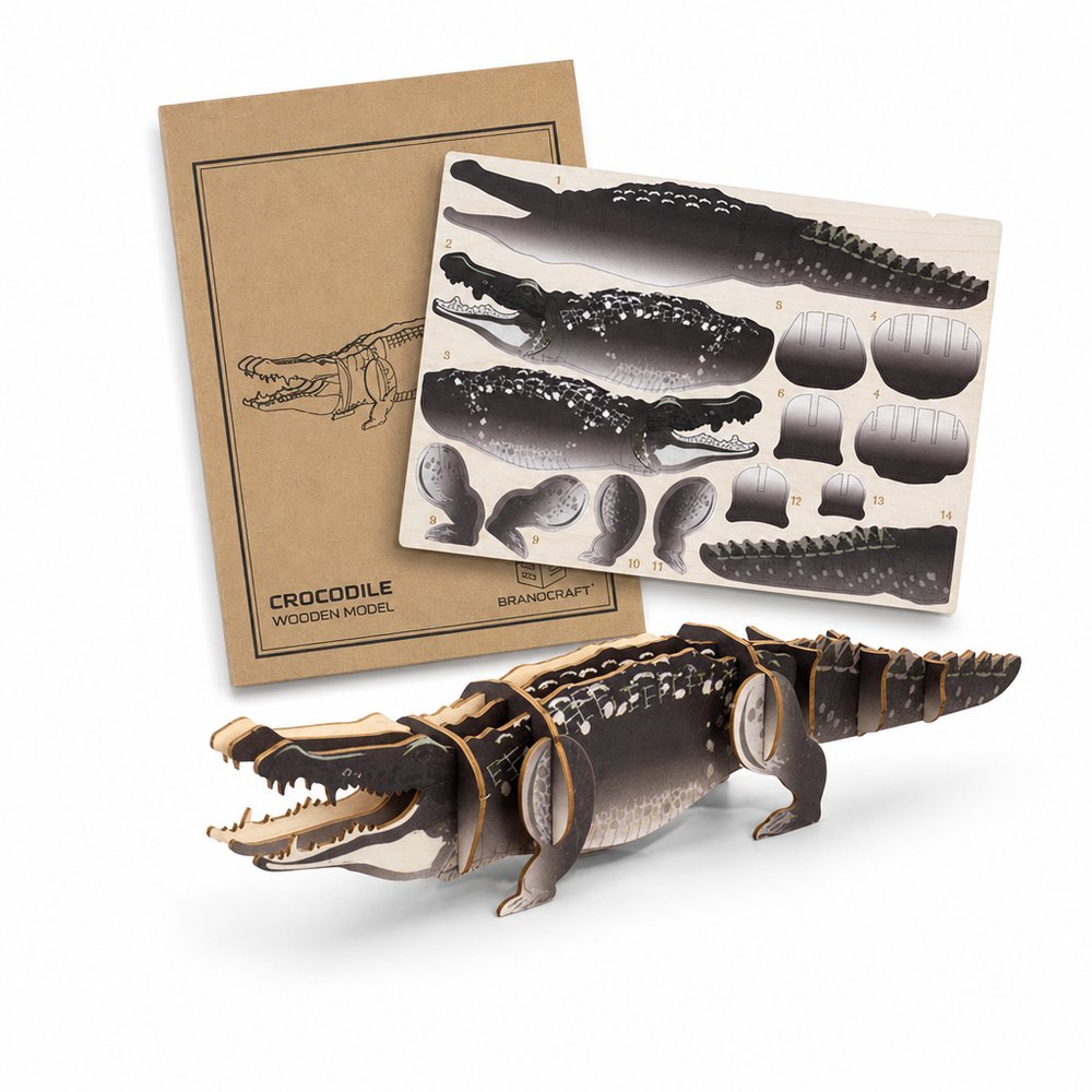 Basswood Modell Krokodile