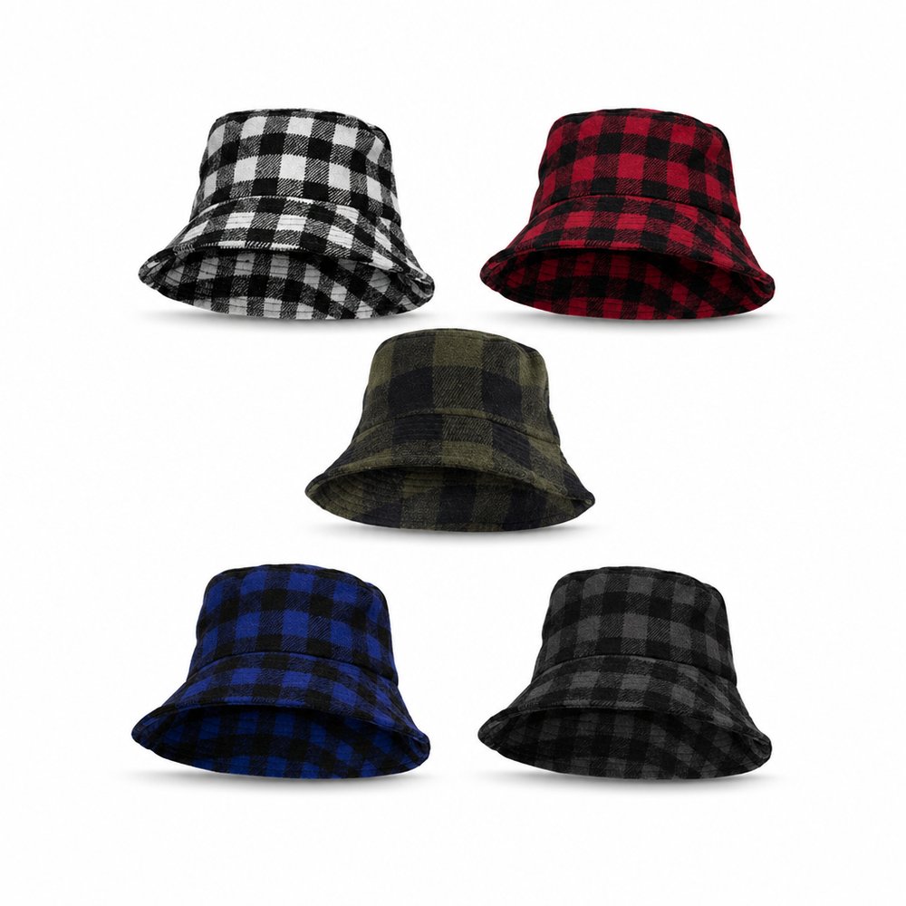 Premium Plaid Bucket Hats