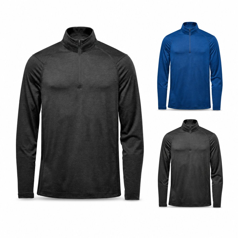 Sweatshirts (1/4 Reißverschluss aus recyceltem Polyester)