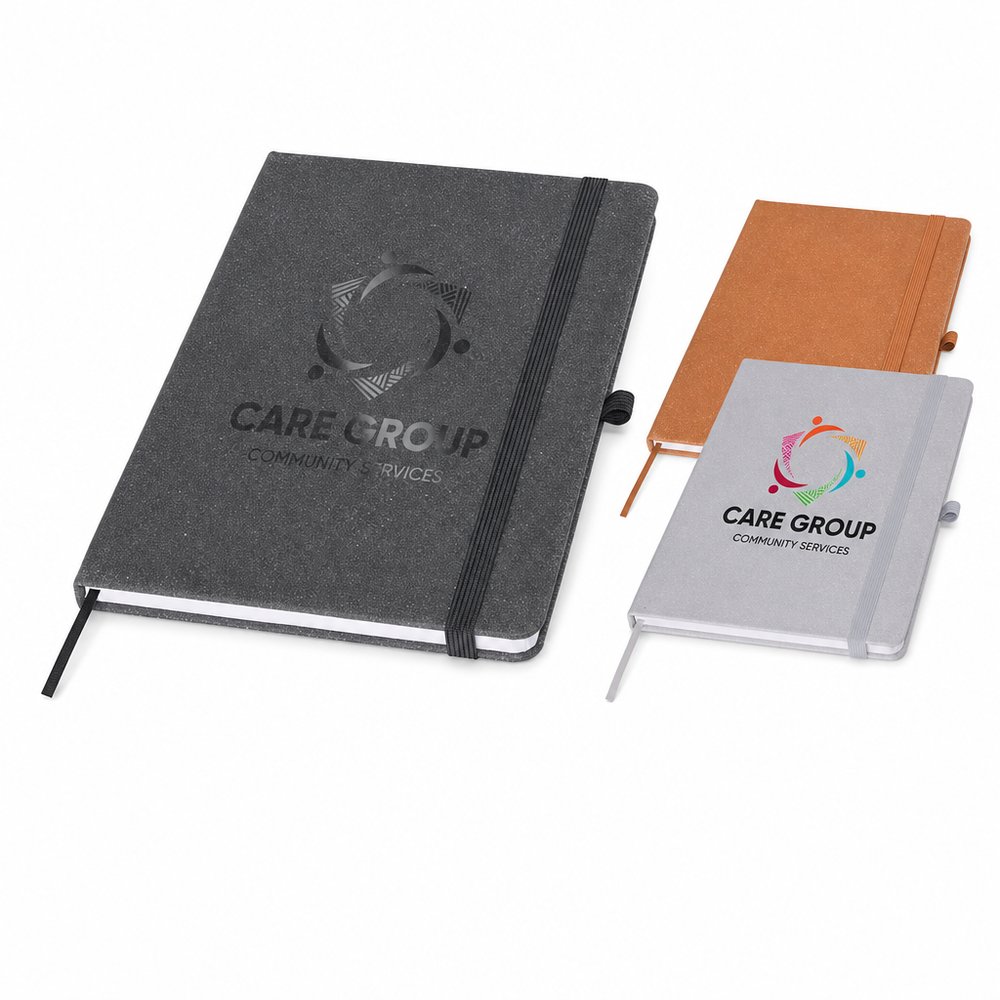Notizbücher aus recyceltem Verbundleder (A5)