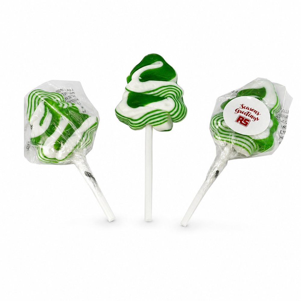Weihnachtsbaum-Lollipops