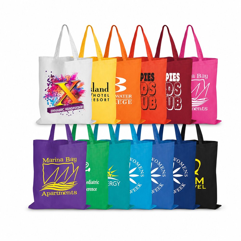 Farbige Baumwolltaschen