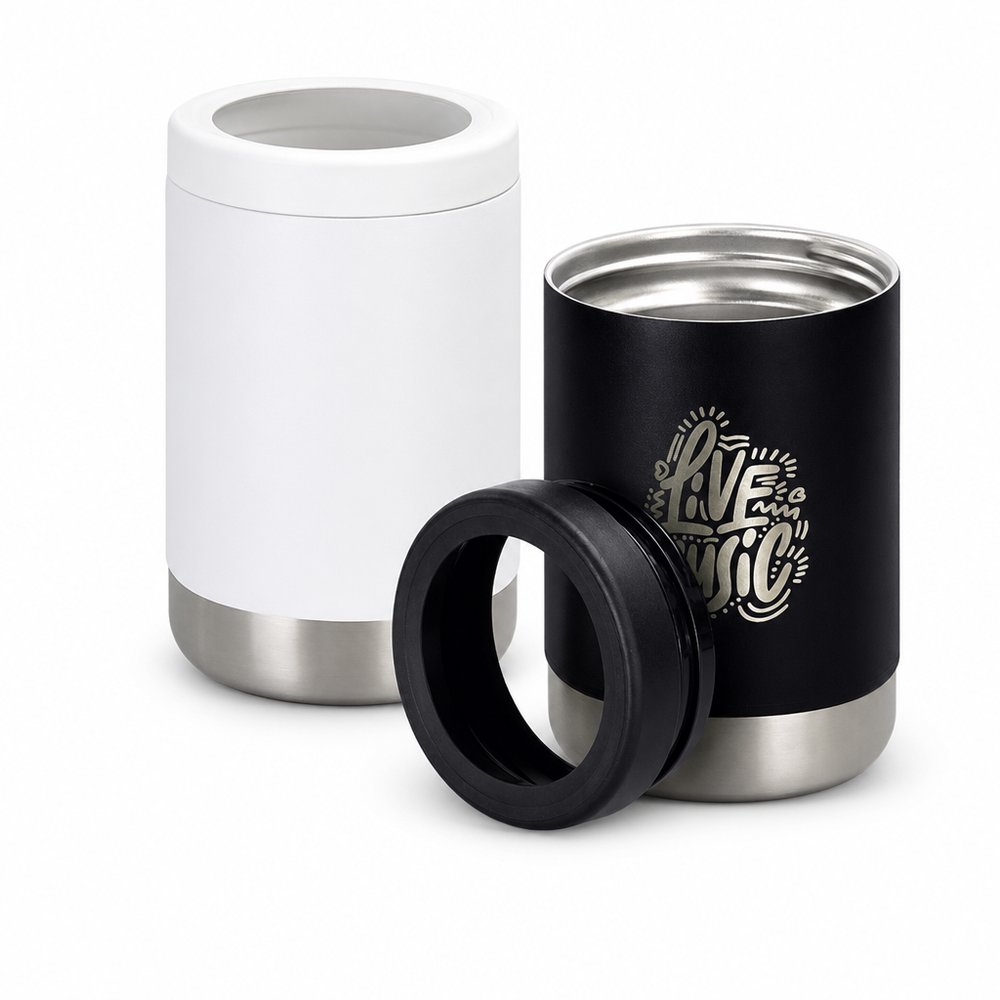 Vakuum Stubby Cooler mit Flaschenöffner
