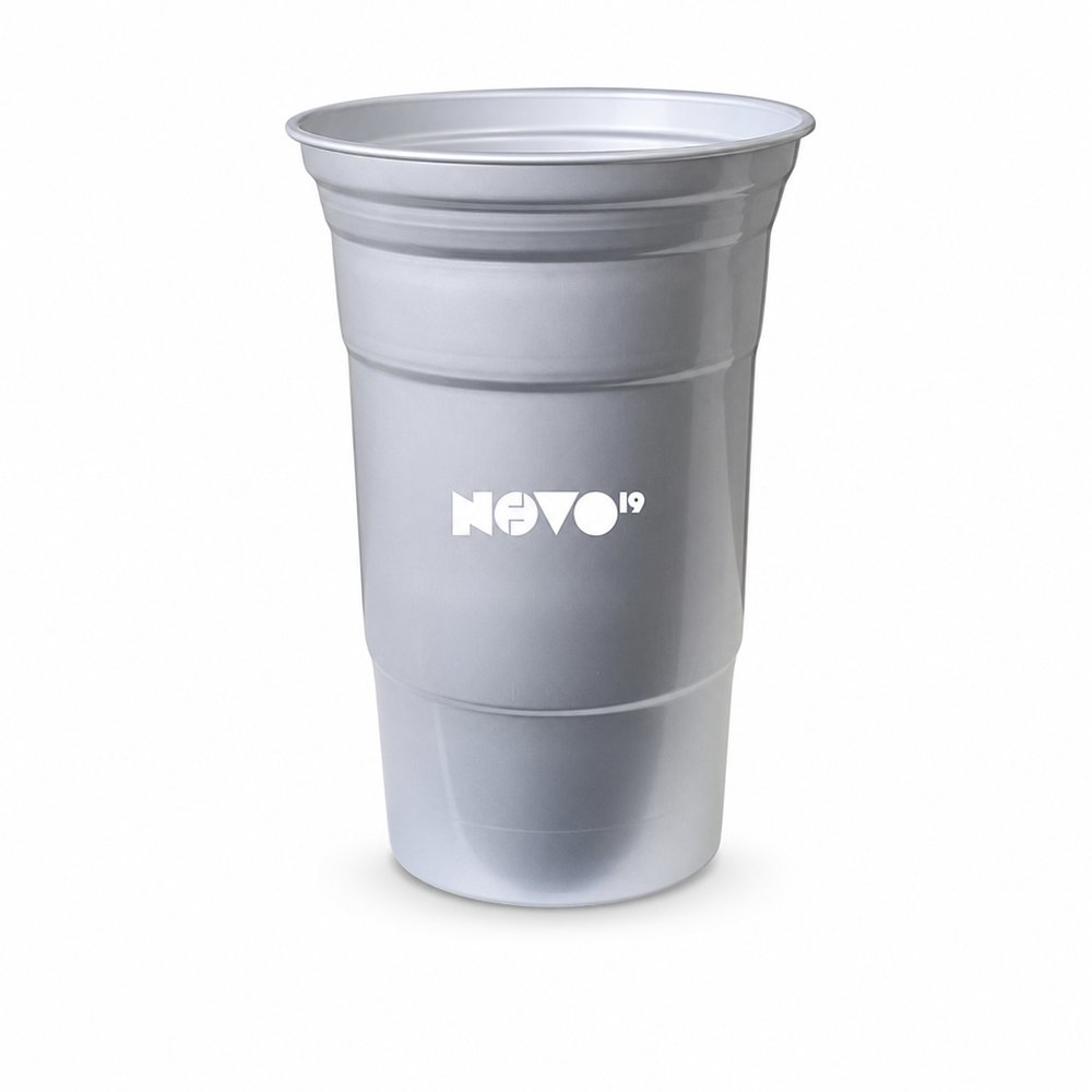 Partybecher aus recyceltem Aluminium (600 ml)