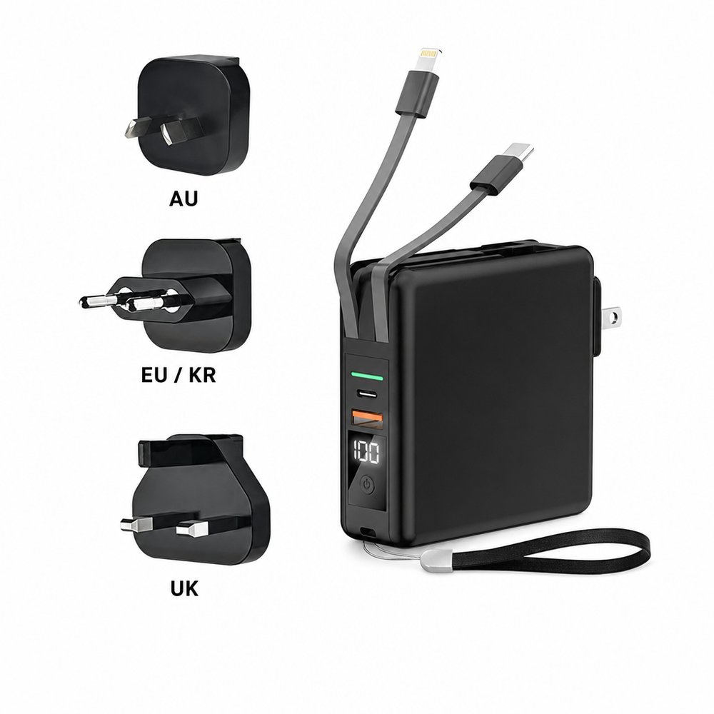 Powerbank-Reiseadapter (10.000 mAh)