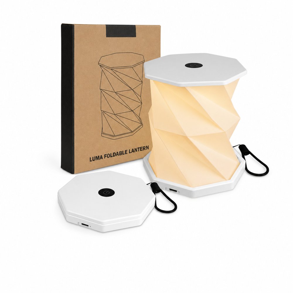 Faltbare Wiederaufladbare Laternen (USB-C, Geschenkverpackt)