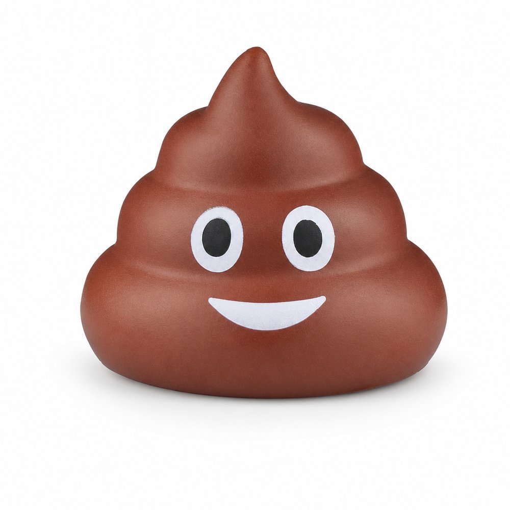 Poop-Emoji-Stressball (Neuheit, weiches PU)