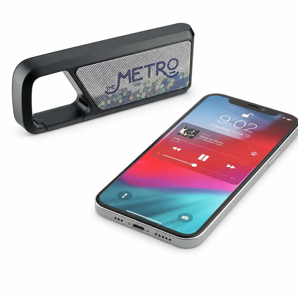 Clip-On Bluetooth-Lautsprecher (2W, Tragbar, Eingebautes Mikrofon)