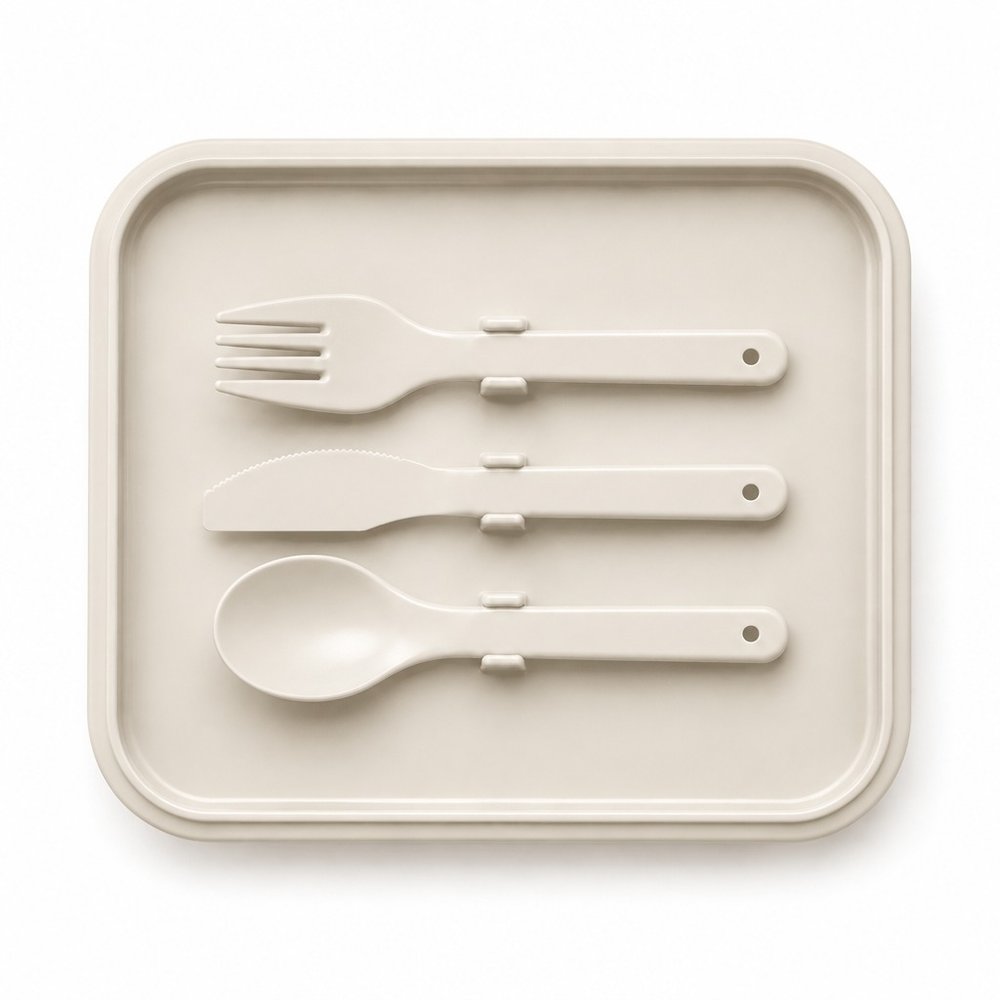 Stack & Go Zweistöckige Lunchbox mit Besteck