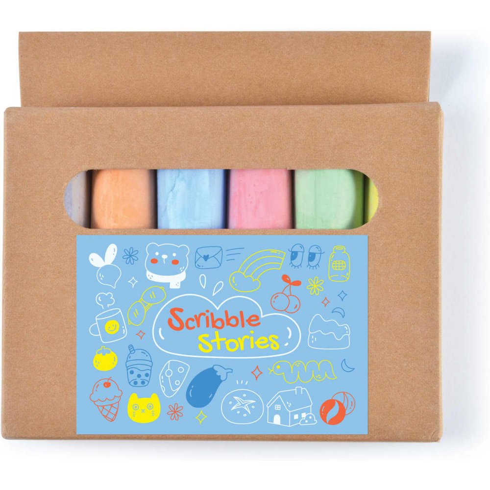 Strassenkreide-Set in Kraftbox
