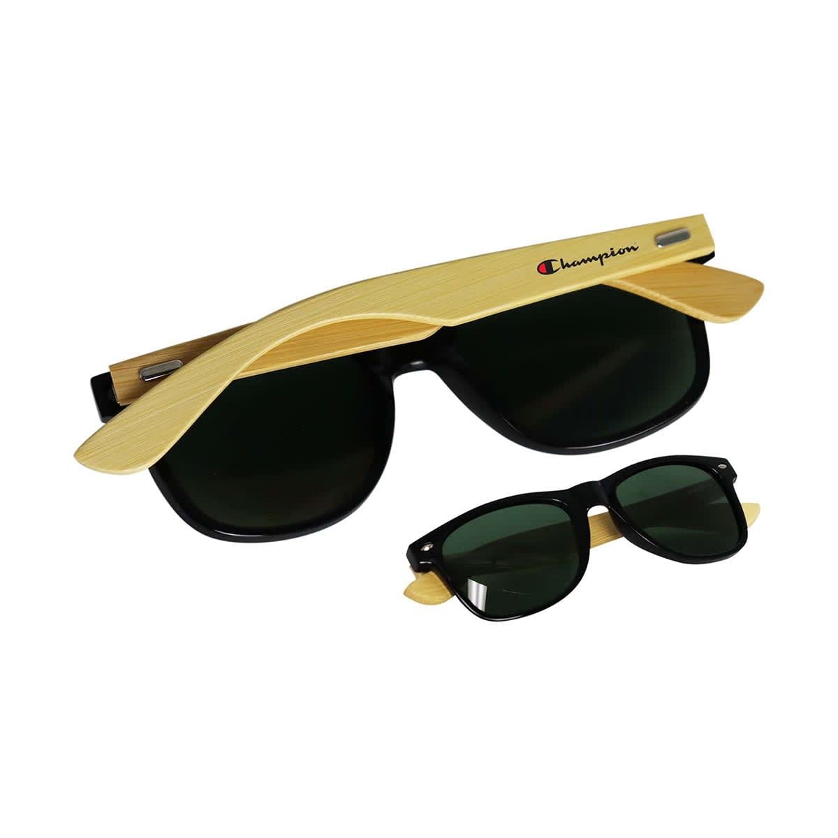 Sonnenbrille mit Bambusbügeln und Tönung