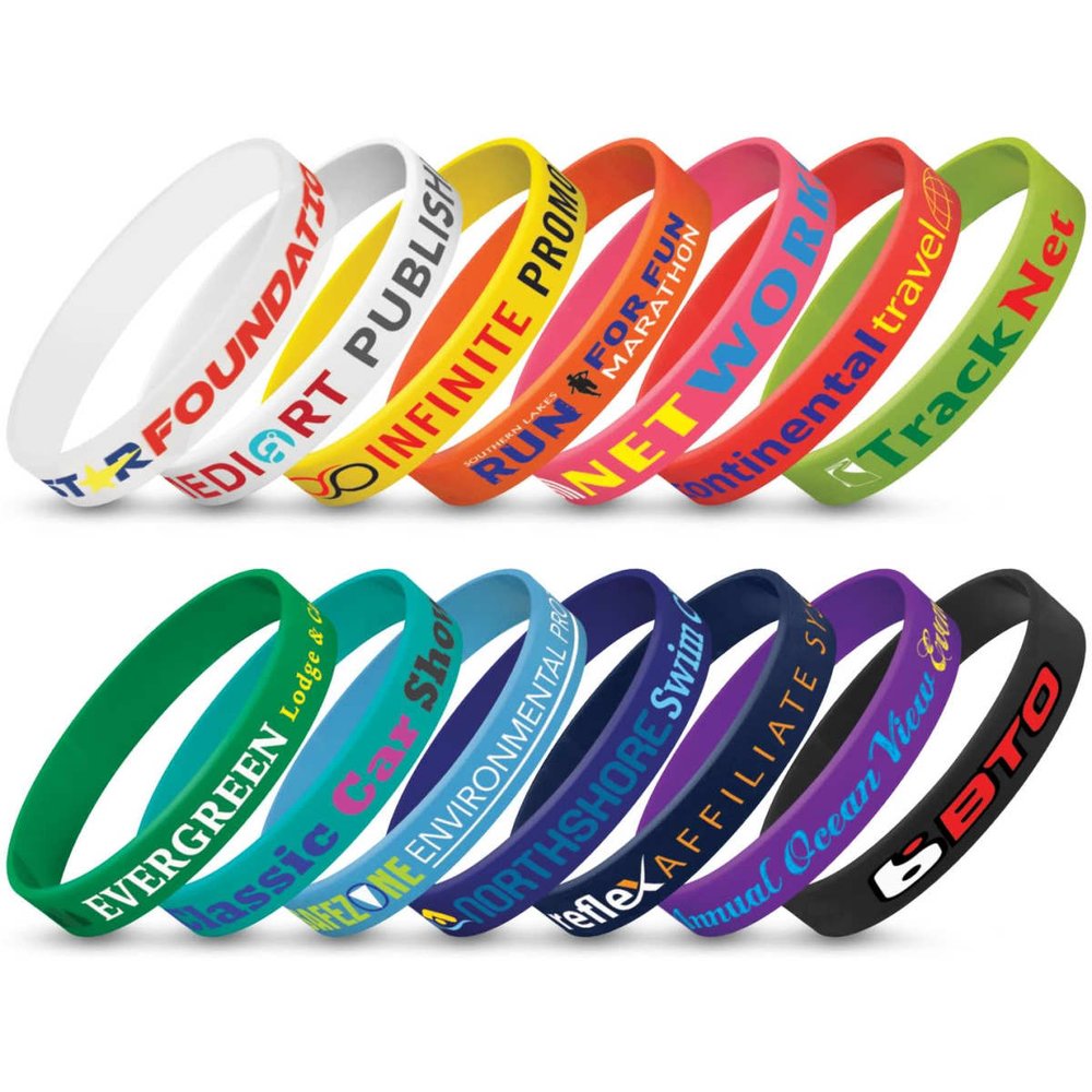 Silikon-Armband — Siebdruck individuell