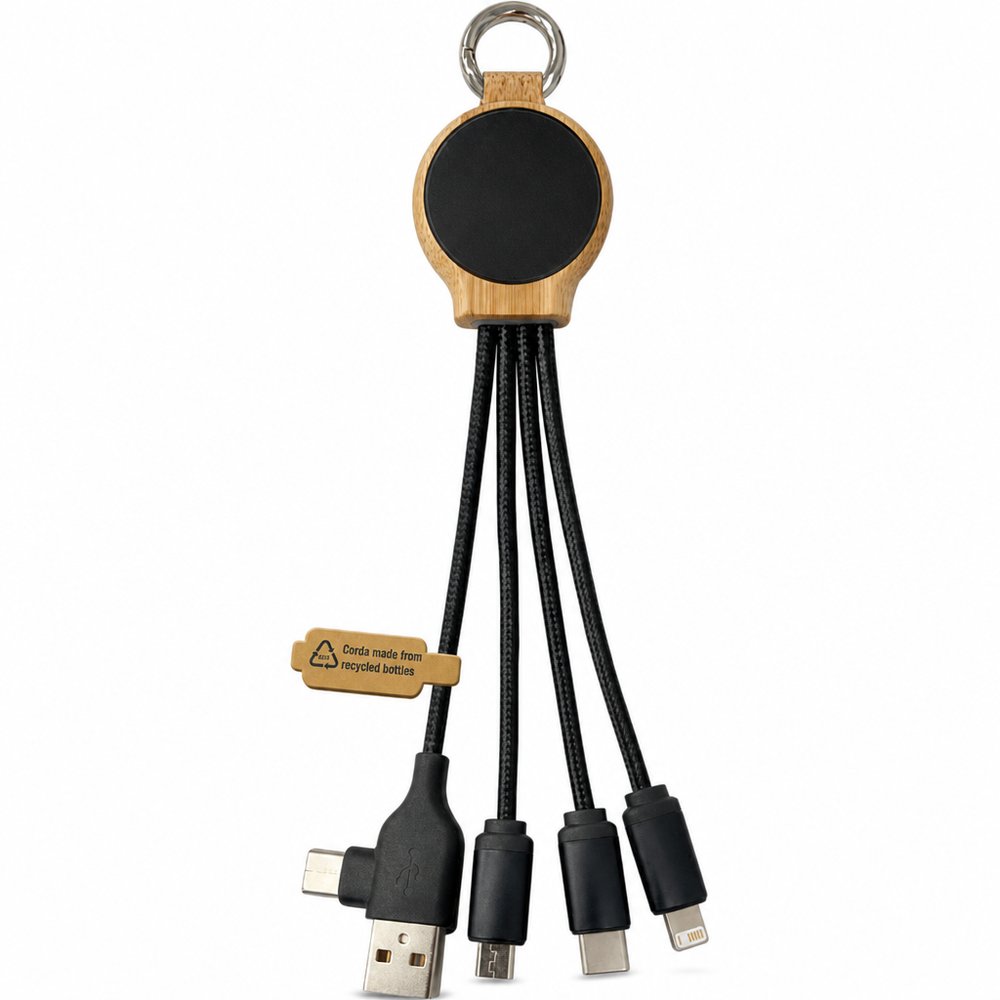Sabre II LED-Ladekabel im Bambusgehäuse
