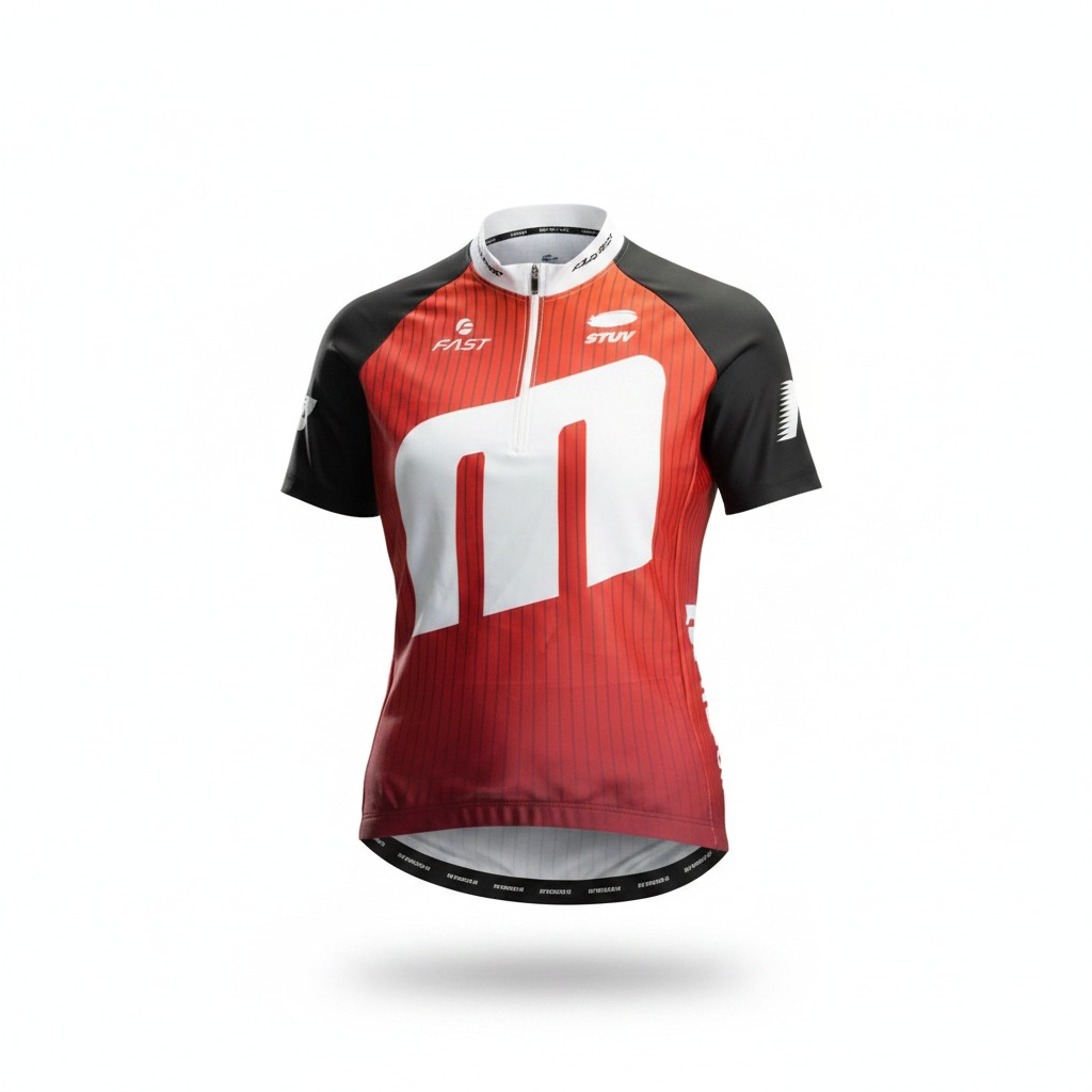 Damen-Radsporttrikot mit reflektierendem Streifen
