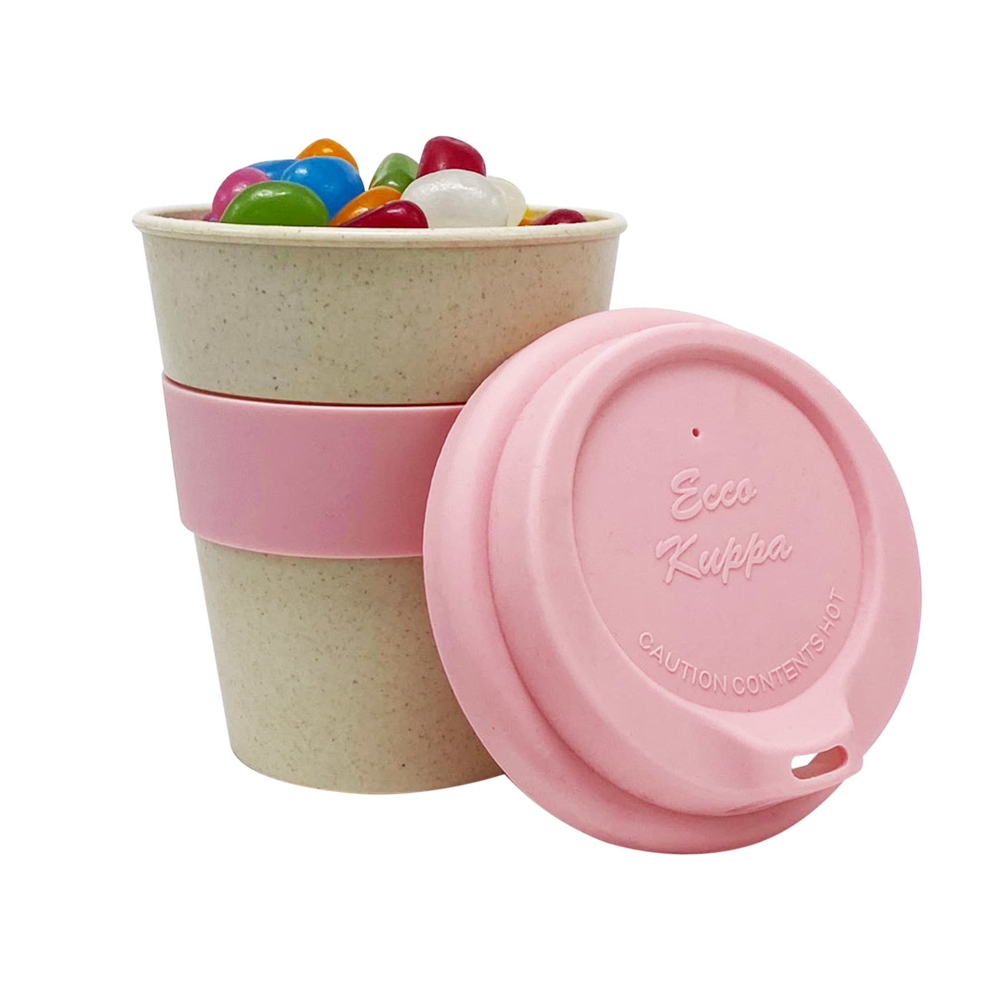 Jelly Beans im Bambus-Mehrwegbecher