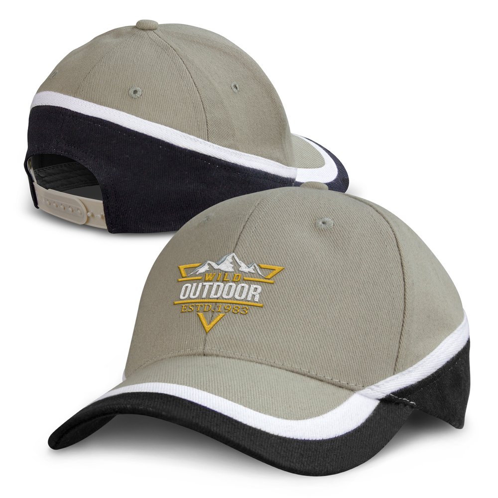 Bestickte Baumwollkappe mit Rundum-Design