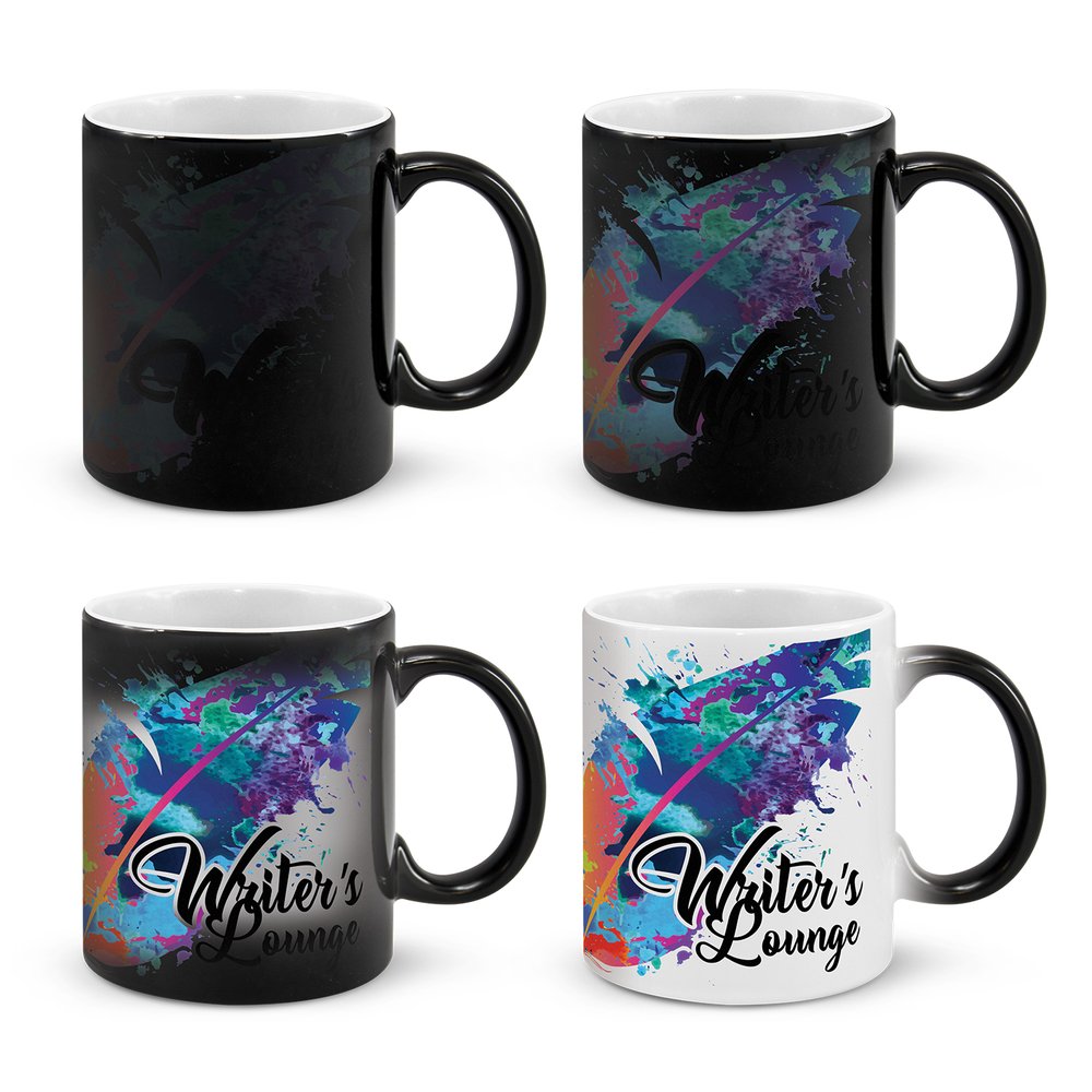 Thermochrome Enthüllungs-Steingut-Tasse