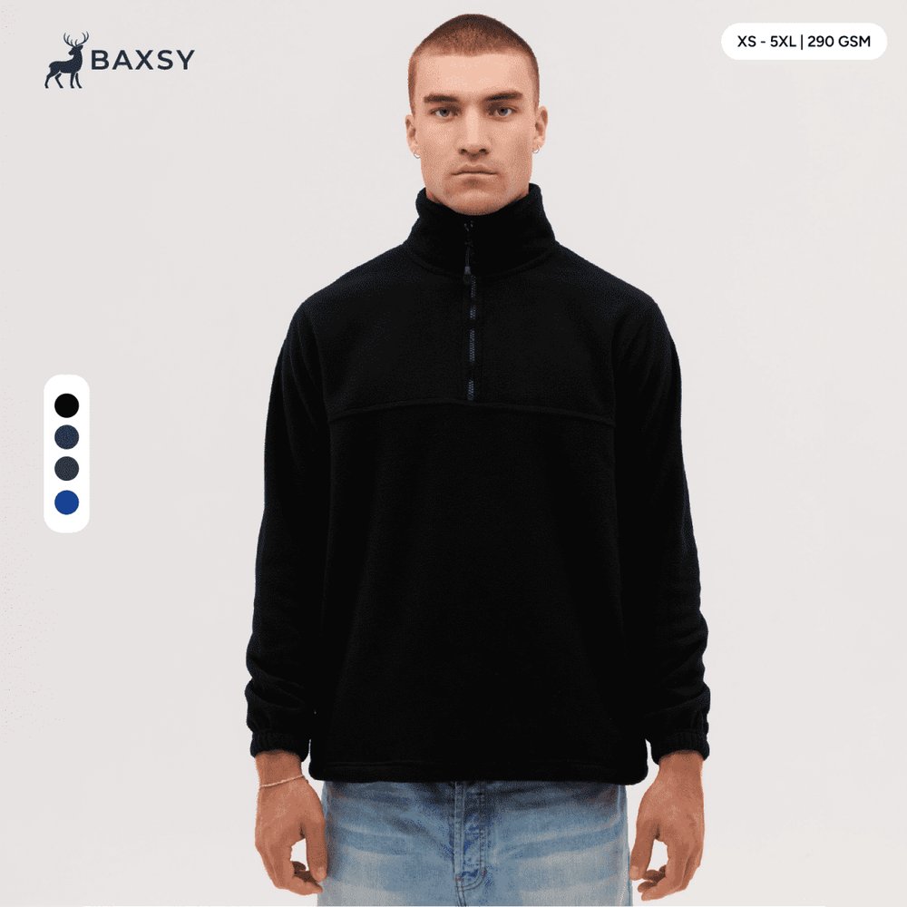 Everest Polar Fleece Pullover mit Kurzreißverschluss