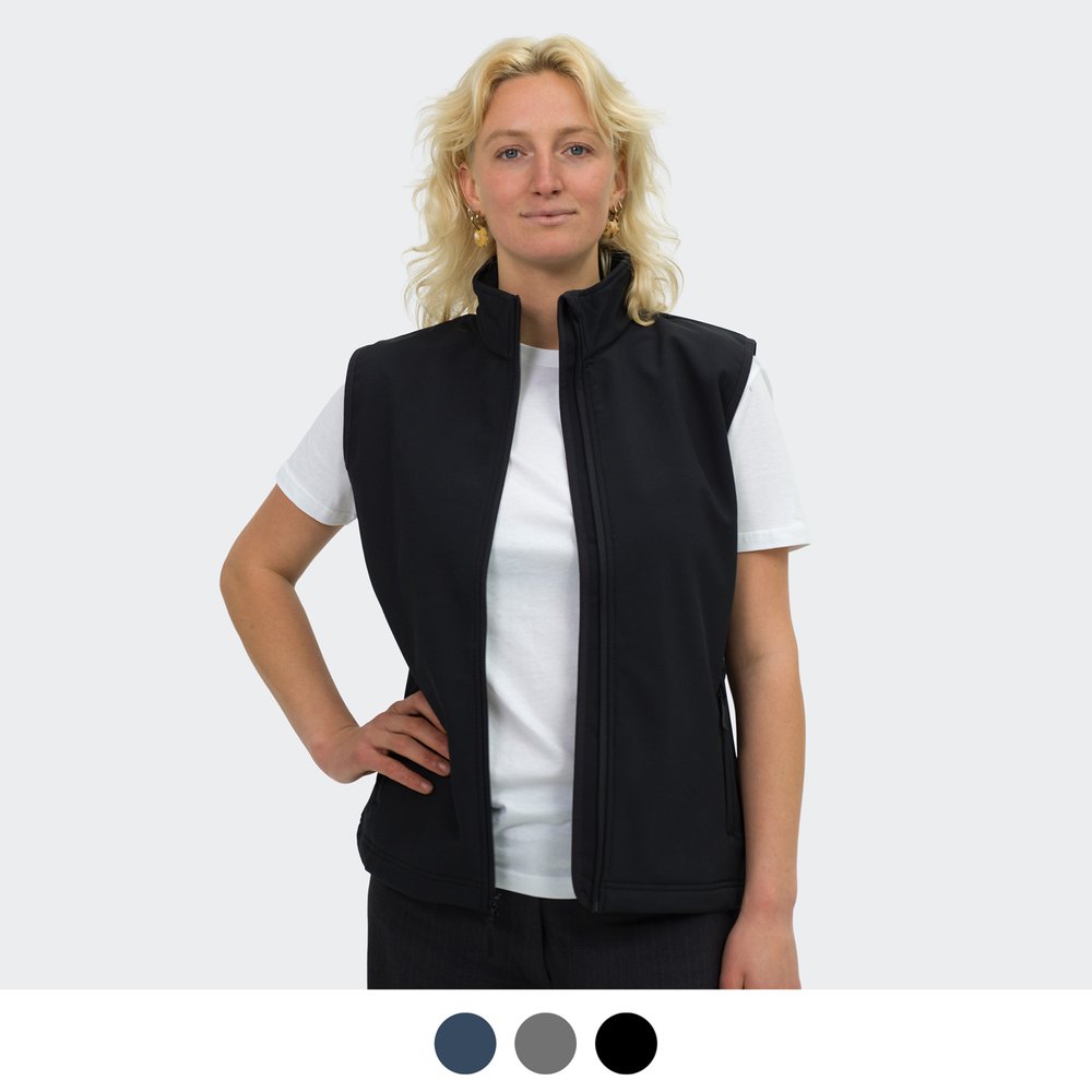 Hudson Damen Softshell-Weste mit Fleece-Rücken