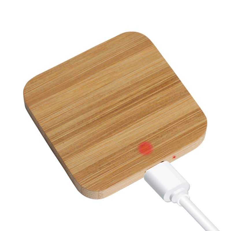 Riley 15W Magnet-Wireless-Charger aus Bambus