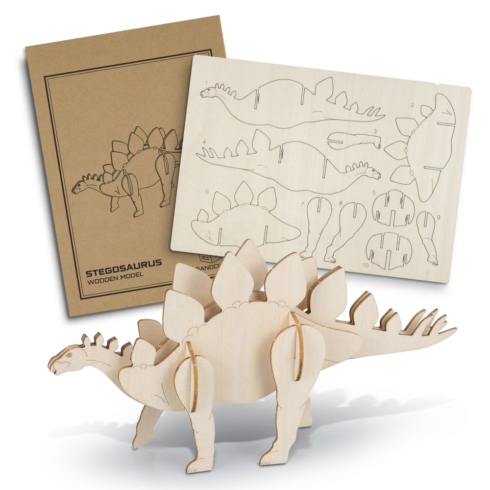 BRANDCRAFT Stegosaurus Lindenholz-Modellbausatz
