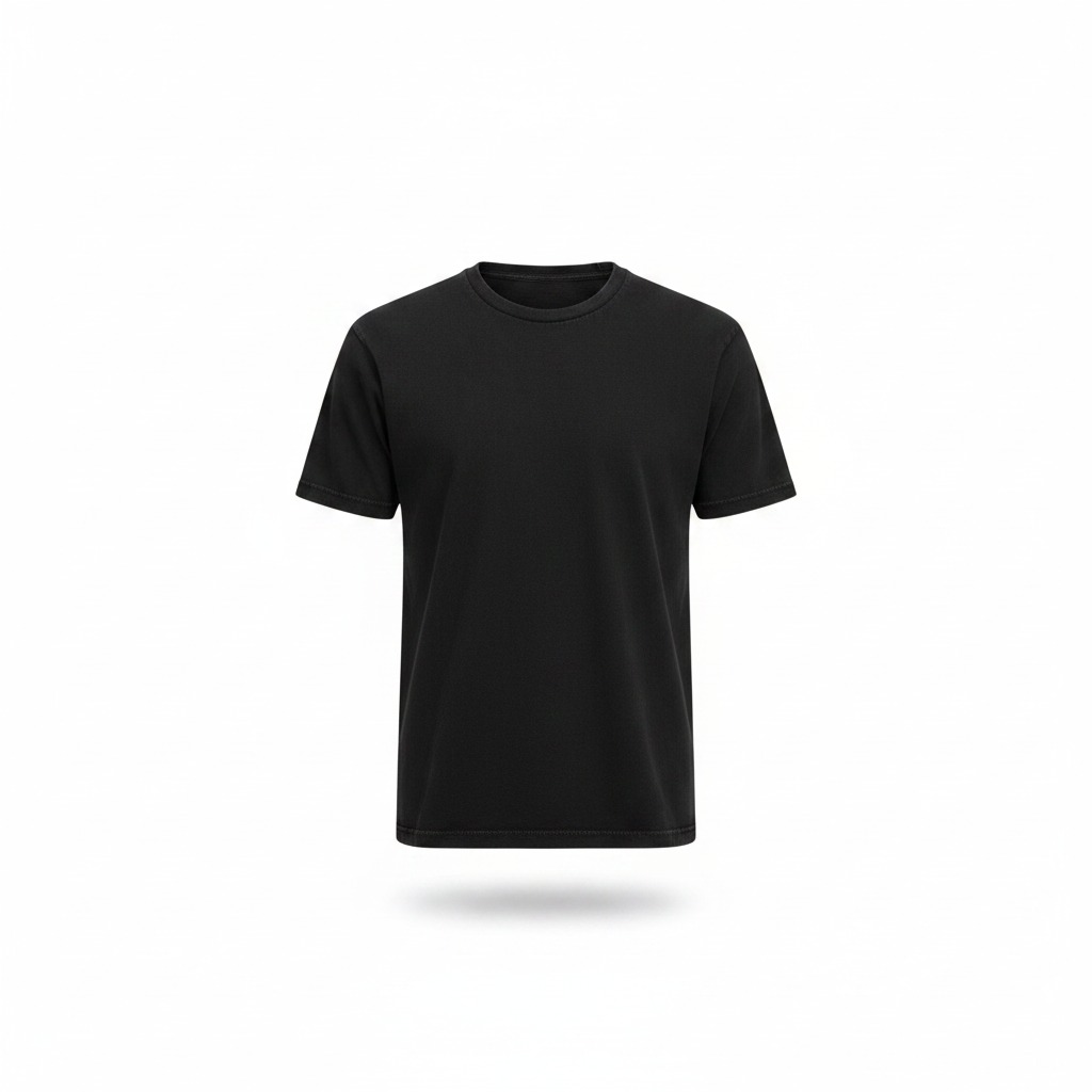 Acid-Wash Baumwoll-T-Shirt Unisex