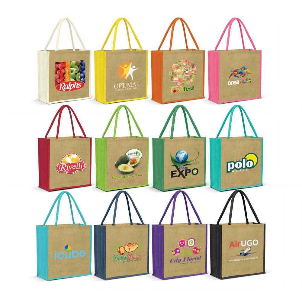 Monza Laminierter Jute-Tote-Bag