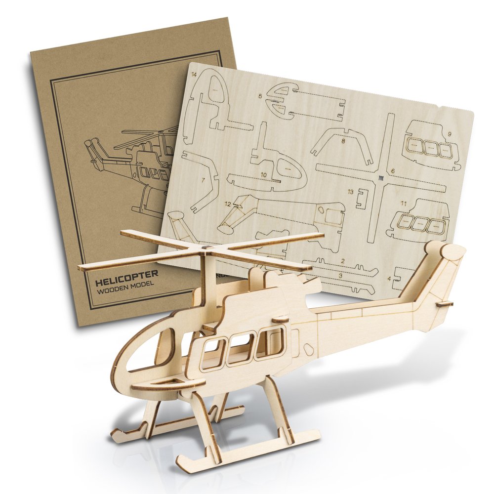 BRANDCRAFT Basswood-Hubschraubermodell Bausatz