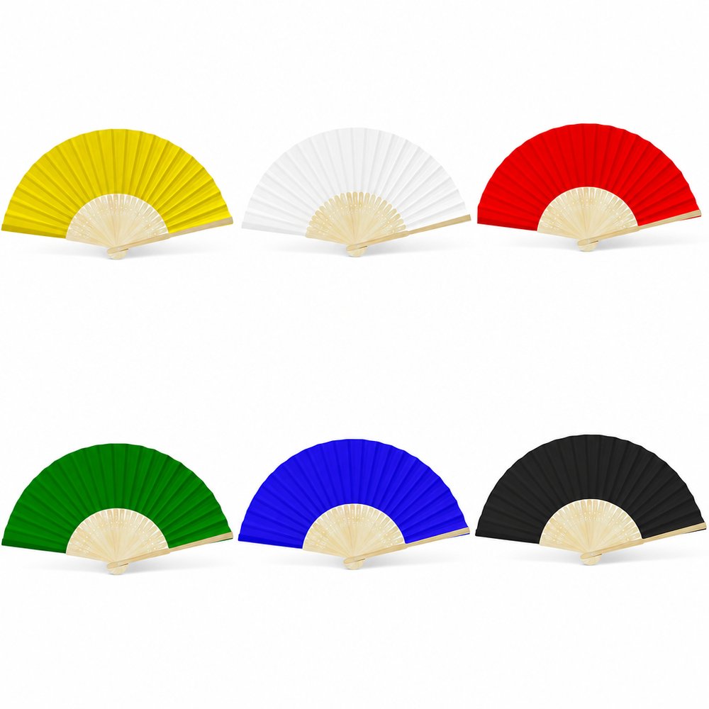 Faltbarer Bambusfächer mit Logo