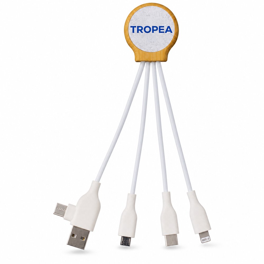 Tropea Ladekabel aus Bambus und Maisstroh