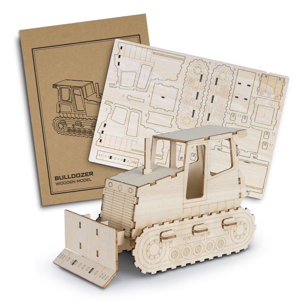 Basswood-Bulldozer-Modellbausatz
