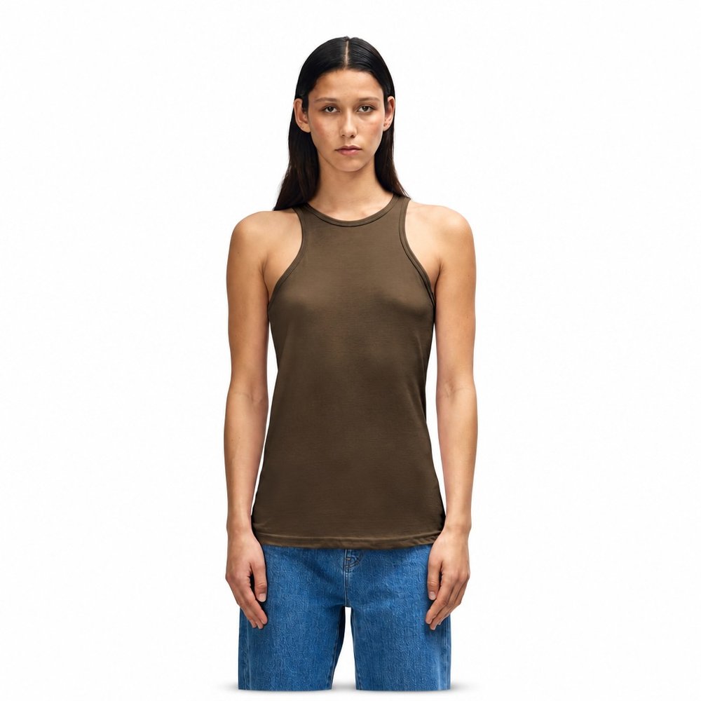 American Apparel CVC Damen Racerneck Tanktop