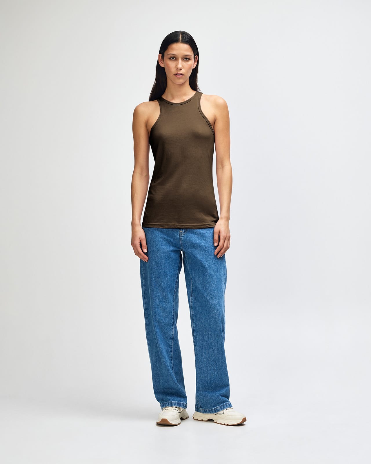 American Apparel CVC Damen Racerneck Tanktop