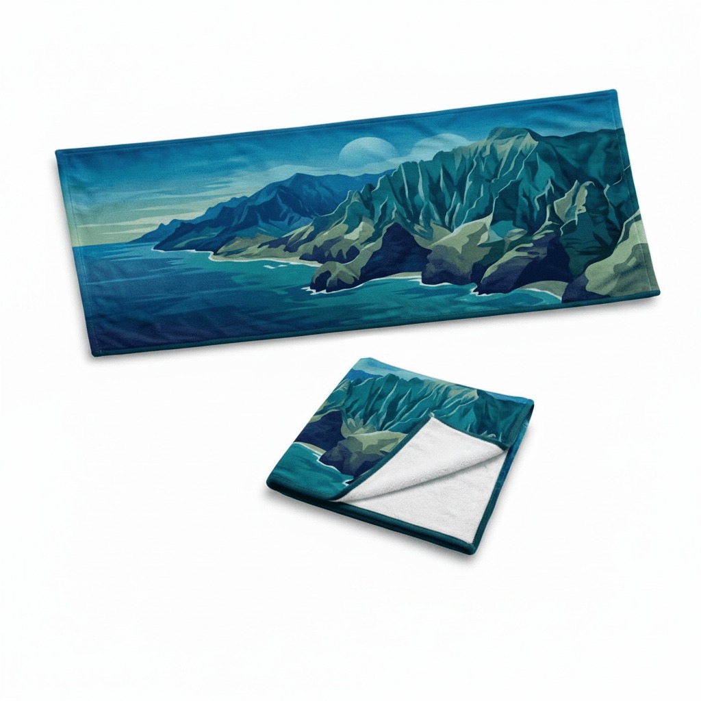 Surfers Sublimiertes Fitnesshandtuch 100 x 40cm