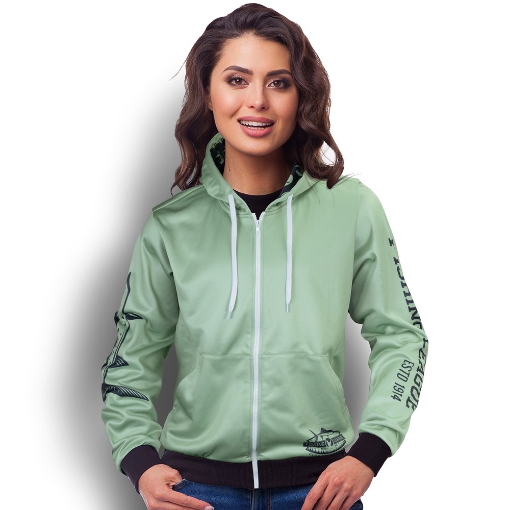 Gefütterte Fleece-Full-Zip-Hoodie für Damen