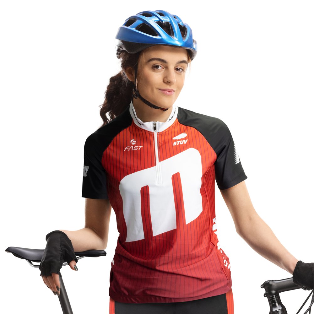 Damen-Radsporttrikot mit reflektierendem Streifen